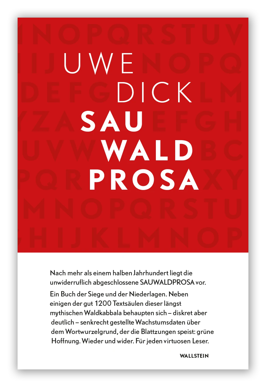 Buchumschlag: Uwe Dick, Sauwaldprosa